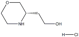 (S)-3-Hydroxyethylmorpholine hydrochloride Structure