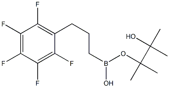 3-Pentafluorophenyl-1-propylboronic acid pinacol ester, 96% Struktur