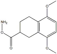 2-Amino-5,8-dimethoxy-1,2,3,4-tetrahydronaphthalene-2-carboxylic acid Struktur