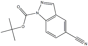 tert-butyl 5-cyano-1H-indazole-1-carboxylate Struktur