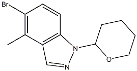 5-bromo-1-(tetrahydro-2H-pyran-2-yl)-4-methyl-1H-indazole Structure
