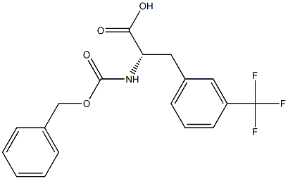 CBZ-3-(三氟甲基)-L-苯丙氨酸, , 结构式