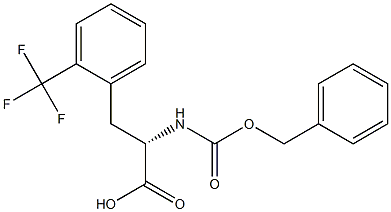 CBZ-2-(三氟甲基)-L-苯丙氨酸, , 结构式