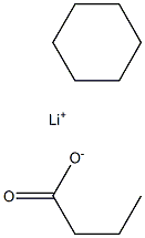 Lithium cyclohexane butyrate Structure