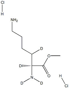 L-Lysine-d4 Methyl Ester Dihydrochloride 结构式