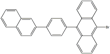 10-bromo-9-(4-(naphthalen-2-yl)phenyl)anthracene Struktur