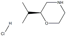 (S)-2-isopropylmorpholine hydrochloride 化学構造式