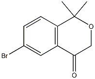 6-bromo-1,1-dimethyl-Isochroman-4-one Structure