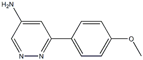 6-(4-methoxyphenyl)pyridazin-4-amine Structure