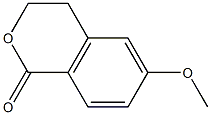 6-methoxy-3,4-dihydro-1H-isochromen-1-one 化学構造式