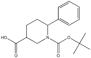 1-(tert-butoxycarbonyl)-6-phenylpiperidine-3-carboxylic acid Structure
