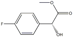 (R)-methyl 2-(4-fluorophenyl)-2-hydroxyacetate Struktur