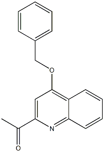 1-(4-(benzyloxy)quinolin-2-yl)ethanone Structure