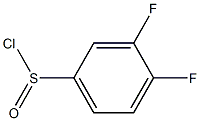 3,4-difluorobenzene-1-sulfinic chloride Structure