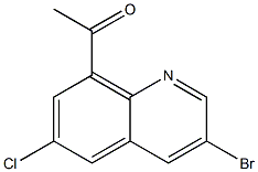 1-(3-bromo-6-chloroquinolin-8-yl)ethanone Structure