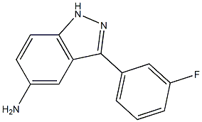 3-(3-fluorophenyl)-1H-indazol-5-amine Struktur