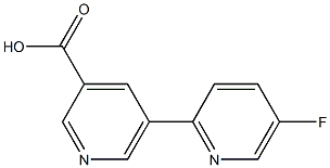 5-(5-fluoropyridin-2-yl)pyridine-3-carboxylic acid Struktur