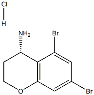 (S)-5,7-dibromochroman-4-amine hydrochloride Struktur