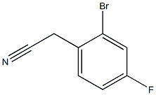 2-溴-4-氟苯乙腈, , 结构式
