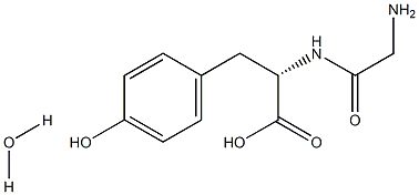 甘氨酰-L-酪氨酸水合物,,结构式
