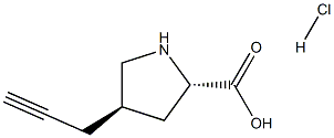 反式-4-(2-丙基)-L-脯氨酸盐酸盐 结构式