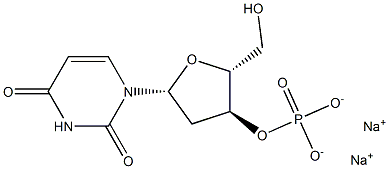 2'-Deoxyuridine-3'-Monophosphate disodiuM salt Structure