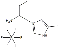 1-aminopropyl-5-methylimidazolium hexafluorophosphate Structure