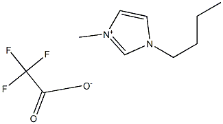 1-butyl-3-methylimidazolium trifluoroacetate Structure
