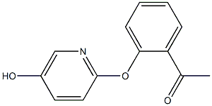 1-(2-(5-hydroxypyridin-2-yloxy)phenyl)ethanone,,结构式