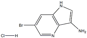 3-AMino-6-BroMo-4-azaindole hydrochloride,,结构式