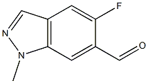 5-Fluoro-6-formyl-1-methyl-1H-indazole Struktur