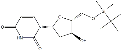 5'-O-tert-Butyldimethylsilyl-2'-deoxyuridine Structure