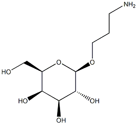 3-Aminopropyl b-D-galactopyranoside 化学構造式