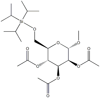 Methyl 2,3,4-tri-O-acetyl-6-O-triisopropylsilyl-a-D-mannopyranoside Structure