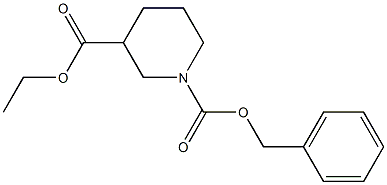 Ethyl N-Cbz-piperidine-3-carboxylate Struktur