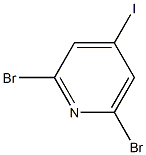 2,6-二溴-4-碘吡啶, , 结构式