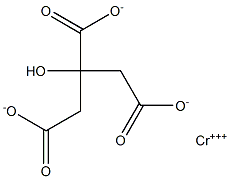 柠檬酸铬,,结构式