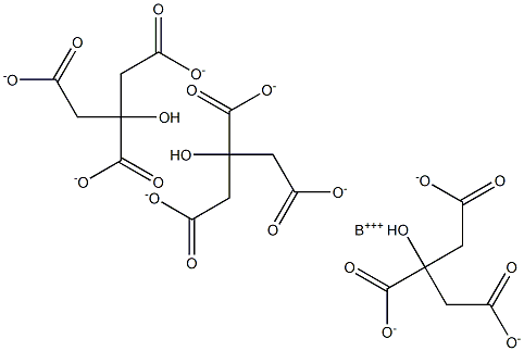 柠檬酸硼, , 结构式
