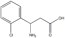 (RS)-3-amino-3-(2-chlorophenyl)propionic acid Structure