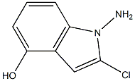 1-amino-2-chloro-4-hydroxyindole Structure