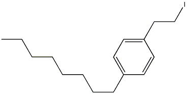 4-正辛基苯乙基碘, , 结构式