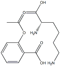 赖氨酸阿司匹林,,结构式