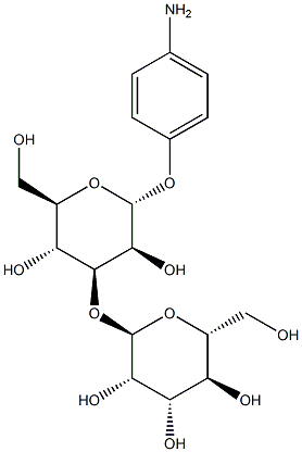 4-氨基苯基3-O-(Α-D-吡喃甘露糖基)-Α-D-吡喃甘露糖苷, , 结构式