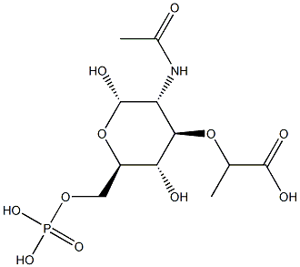 N-Acetylmuramic acid 6-phosphate Structure