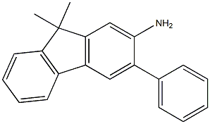 2-氨基-3-苯基-9,9-二甲基芴,,结构式
