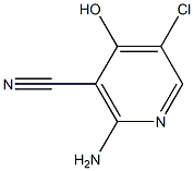 2-Amino-5-chloro-4-hydroxy-nicotinonitrile Struktur