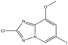 2-Chloro-6-iodo-8-methoxy-[1,2,4]triazolo[1,5-a]pyridine Struktur