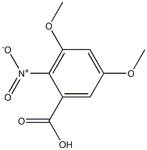 3,5-Dimethoxy-2-nitro-benzoic acid Struktur