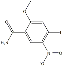 4-Iodo-2-methoxy-5-nitro-benzamide Struktur