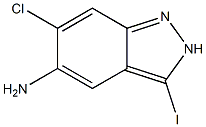 6-Chloro-3-iodo-2H-indazol-5-ylamine Struktur